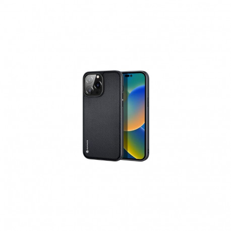Dux Ducis Apple iPhone 14 Pro Max Fino case cover made of nylon material Black