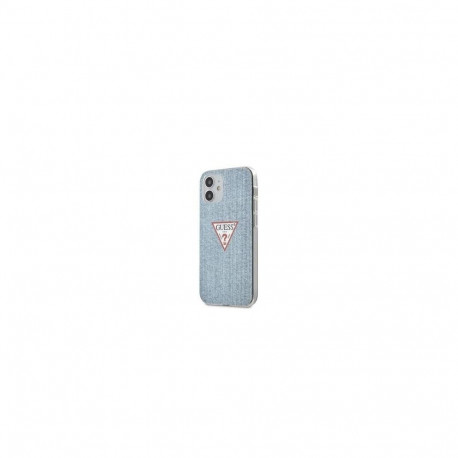 Guess Apple iPhone 12 mini 5.4'' PC/TPU Denim Triangle Cover Light Blue