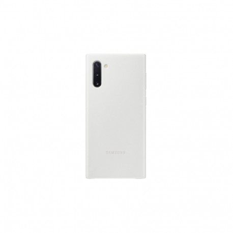 Samsung Note 10 Leather cover case White
