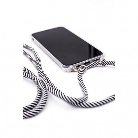 Evelatus Apple iPhone 11 Silicone Transparent with Necklace TPU Strap Transparent