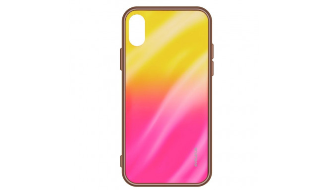 Evelatus Samsung Galaxy A70 Water Ripple Full Color Electroplating Tempered Glass Gradient Yellow-Pi