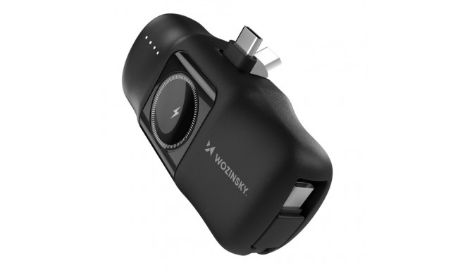 Wozinsky Wozinsky WF16-YCS 5000mAh 15W USB-C Mini Power Bank with Built-in USB-C Cable and Apple Wat