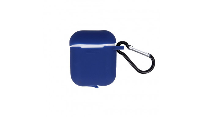 GreenGo Apple AirPods Silicone Case with Hook Dark Blue