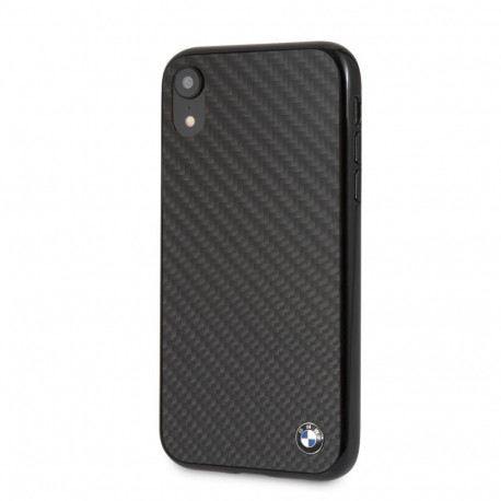 BMW Apple iPhone XR Signature Hard Case Real Carbon Black