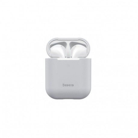 Baseus kaitseümbris Apple Silica Series Ultra-Thin AirPods 1/2, hall
