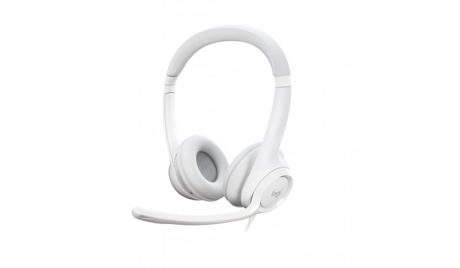 Logitech | USB Computer Headset | H390 | Wired | Over-Ear | Microphone | Noise canceling | Off-white
