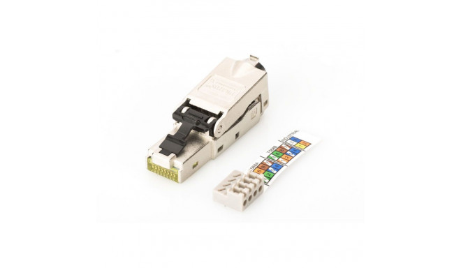 Digitus | CAT 6A Field Termination Plug, STP with dust cap, Bend relief | DN-93631