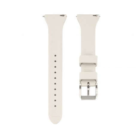 Connect 20mm T-buckle Silicone Loop Watch Strap (130mm M/L) Silver