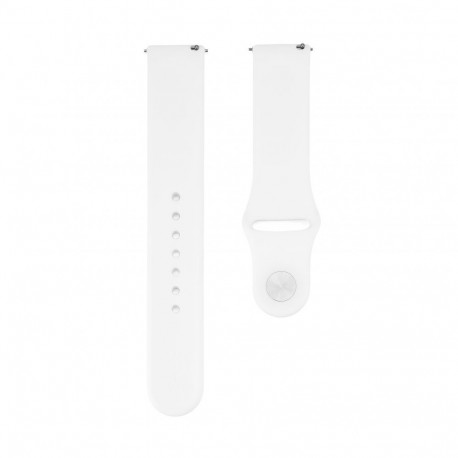 Connect 22mm Silicone Loop Watch Strap (130mm M/L) White