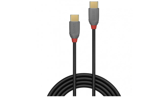 LINDY CABLE USB2 TYPE C 1M/ANTHRA 36871