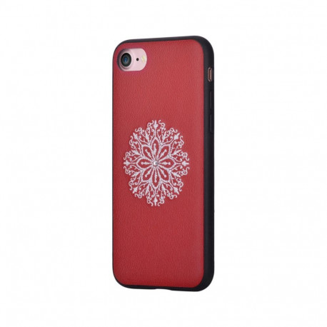 Devia Apple iPhone 7/8 Flower Embroidery Case Red