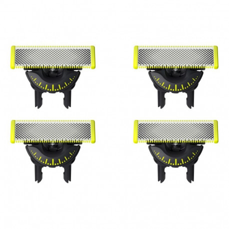 Philips QP440/50 OneBlade Replaceable blade, 4 pcs, Black/Green