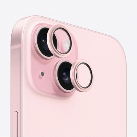 Evelatus Apple iPhone 15 Camera Lens Protector Armor Pink