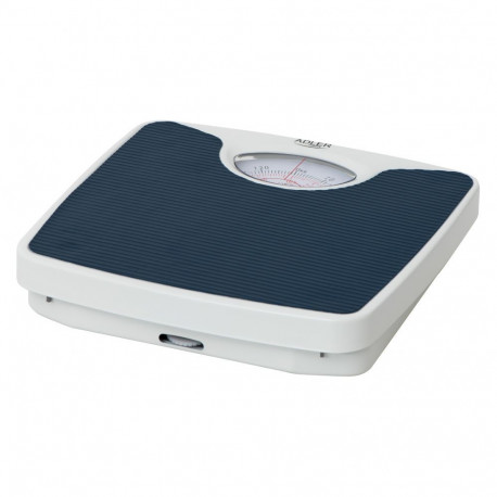 Adler Mechanical bathroom scale AD 8151b Maximum weight (capacity) 130 kg, Accuracy 1000 g, Blue/Whi