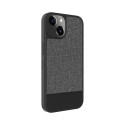 iLike Apple iPhone 14 Plastic Leather Back Cover Gray