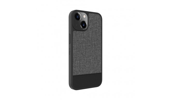 iLike Apple iPhone 14 Plastic Leather Back Cover Gray