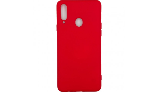 Evelatus Samsung Galaxy A20s Nano Silicone Case Soft Touch TPU Red
