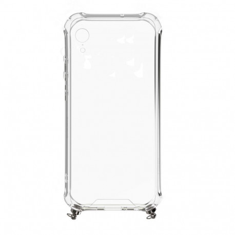 Evelatus Apple iPhone XR Case with rope Pink Transparent