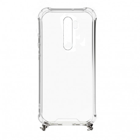 Evelatus Xiaomi Note 8 Pro Silicone Transparent with Necklace TPU Strap Gold