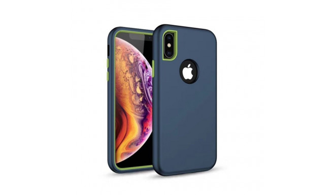 iLike Samsung Galaxy A70 Defender Solid 3in1 case Navy Blue