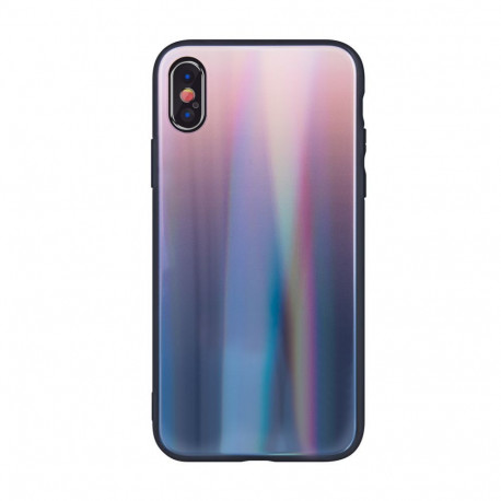 GreenGo Apple iPhone XR Aurora Glass TPU Brown Black