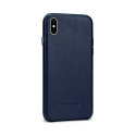 Evelatus - Leather case for Apple iPhone X Dark Blue