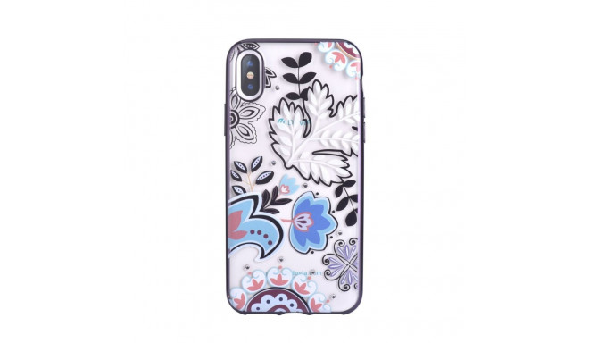 Devia Apple iPhone X Crystal Bloosom case Silver
