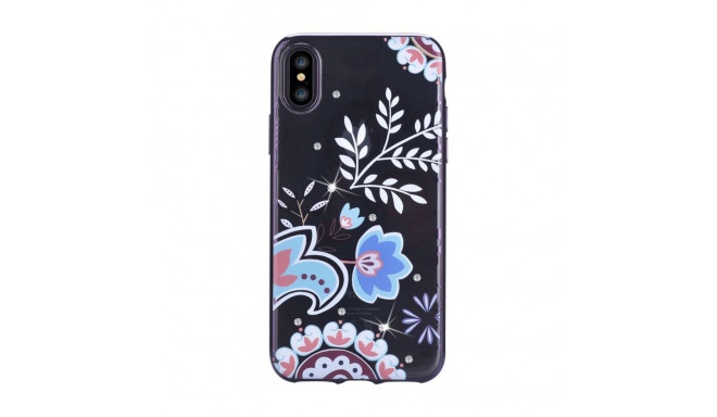 Devia Apple iPhone X Crystal Bloosom case Black