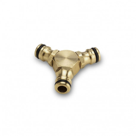 CONNECTOR 3 WAY BRASS HAUSHALT