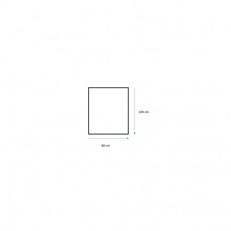 mirror hung simple b-edge 100x80cm