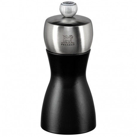 Peugeot FIDJI salt mill beech wood matt black 12 cm