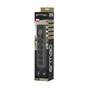 SURGE PROTECTOR ARMAC Z5 3M 5X FRENCH OUTLETS 10A CABLE ORGANIZER BLACK