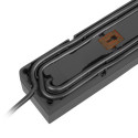 SURGE PROTECTOR ARMAC Z5 3M 5X FRENCH OUTLETS 10A CABLE ORGANIZER BLACK