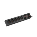 SURGE PROTECTOR ARMAC Z5 3M 5X FRENCH OUTLETS 10A CABLE ORGANIZER BLACK
