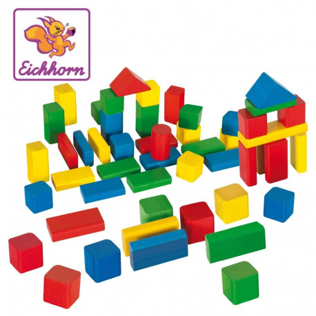 Bunte Holzbausteine 50
