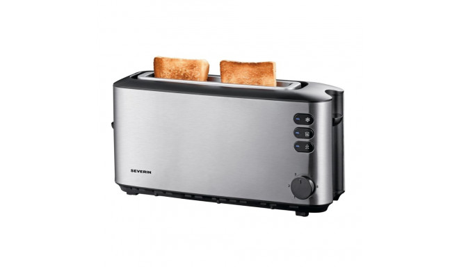 Automatik-Langschlitztoaster AT 2515 (silber, 1.000 Watt, für 2 Scheiben Toast)