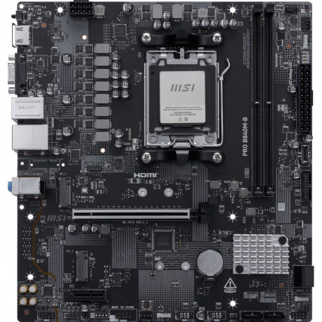 MSI emaplaat PRO B840M-B AMD B840 Socket AM5 micro ATX