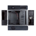 Chieftec UE-02B arvutikorpus mini tower must 250 W