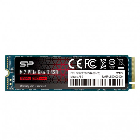 Silicon Power P34A80 M.2 2000 GB PCI Express 3.0 SLC NVMe