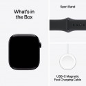 Apple Watch 11 GPS 42mm Sport Band S/M, jet black/black (MEQT4ET/A)