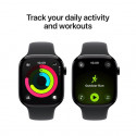 Apple Watch 11 GPS + Cellular 42mm Sport Band M/L, jet black/black (MF854ET/A)