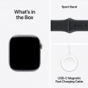 Apple Watch 11 GPS 42mm Sport Band M/L, space grey/black (MEQX4ET/A)