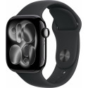 Apple Watch 11 GPS 42mm Sport Band M/L, jet black/black (MEQU4ET/A)