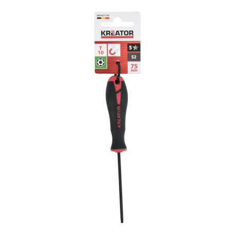 Screwdriver KREATOR KRTH21105 Torx T10 75mm