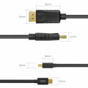 CABLE miniDisplayPort/ DisplayP M/M 2m;Y-C611BK