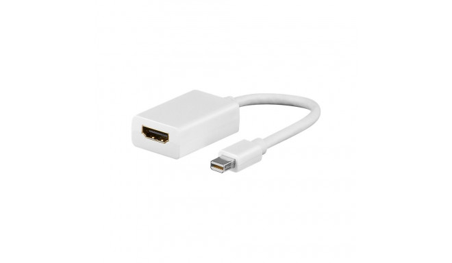 Goobay mini DisplayPort/HDMI adapterkaabel 1.1 51729 valge mini DisplayPort isane HDMI emane (Type A