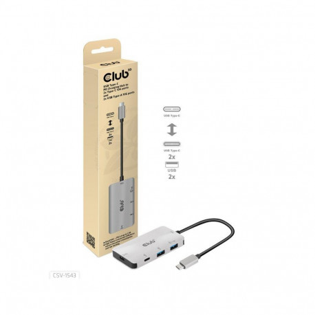 I/O HUB USB-C PD CHARGING/CSV-1543 CLUB3D