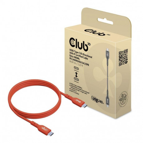 CABLE USB-C TO USB-C 1M/M/M CAC-1511 CLUB3D