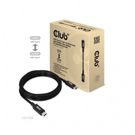 CABLE USB-C BI-DIRECTIONAL 2M/M/M CAC-1578 CLUB3D