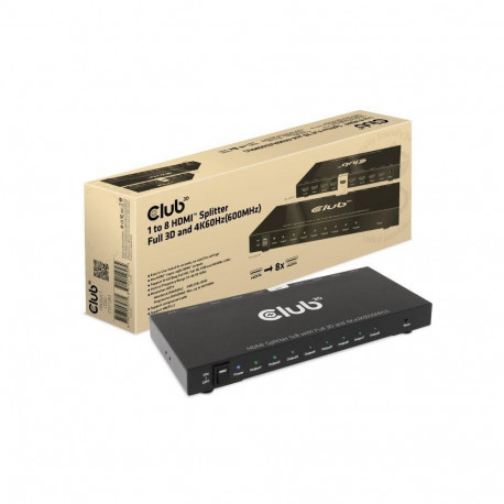 I/O VIDEO SPLITTER HDMI 8PORT/3D 4K 60HZ CSV-1383 CLUB3D